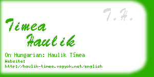 timea haulik business card